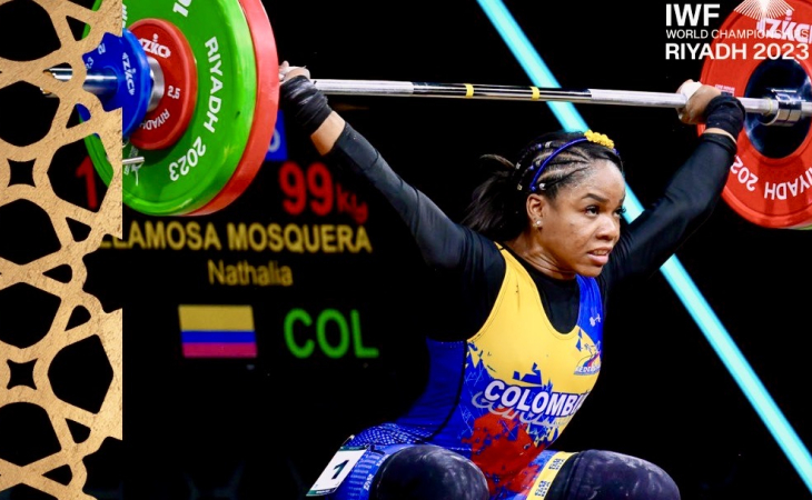 Colombia sumó cuatro medallas en el Mundial de Pesas Nathalia Llamosa