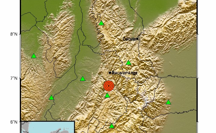 Fuerte sismo de 5.5 sacudió a Bucaramanga esta madrugada Sismo