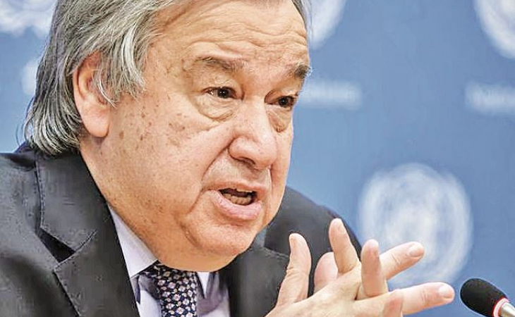Jefe de la ONU pide solución para el 'desastre' del planeta Antonio Guterres