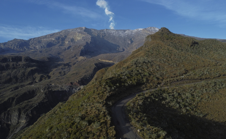 Volcán Nevado del Ruiz vuelve a expulsar ceniza Volcán Nevado del Ruiz