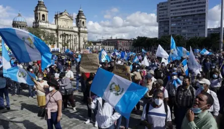 Manifestación en Guatemala