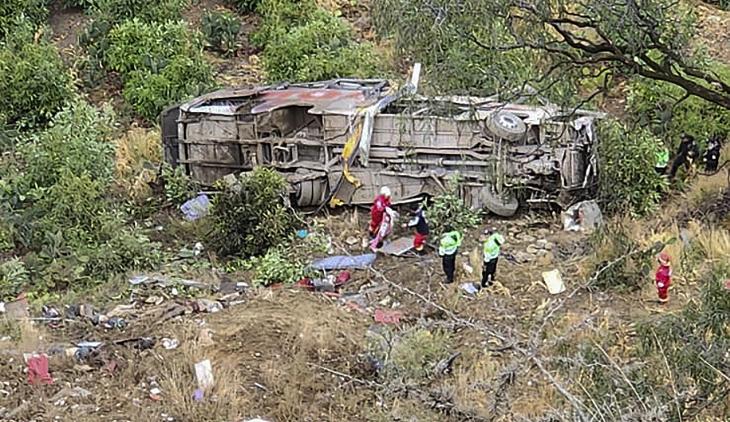 Caída de autobús