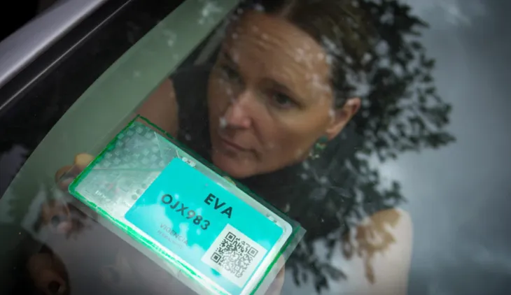 etiqueta de vehículos